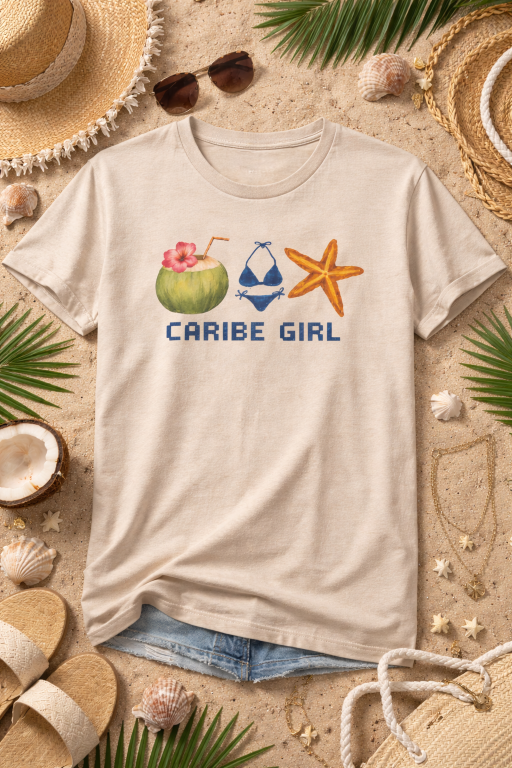 Camiseta  caribe girl